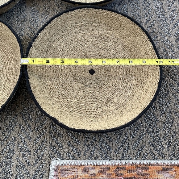 Unbranded rope basket style plate holders decor set of 4 - Picture 2 of 3